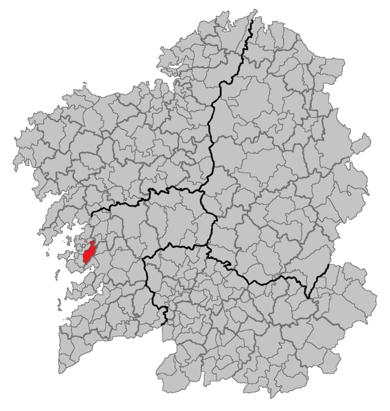 concello de meis en mapa galicia