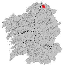 concello de viveiro en mapa de galicia