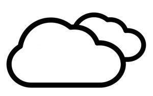 icono de nube para monografia de nubes