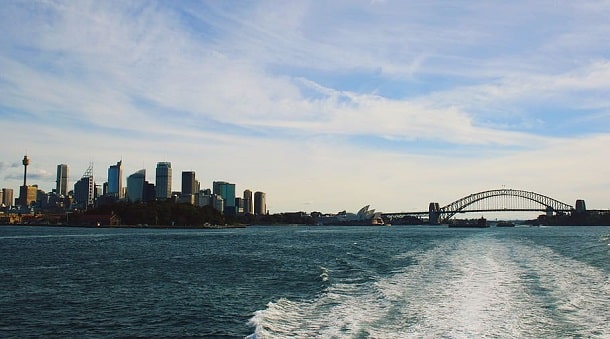 bahia de sydney desde barco