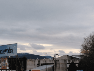 foto de altostratus con accesorias pannus sobre el oeste de pontevedra por bea caamaño para monografías de nubes altostratos