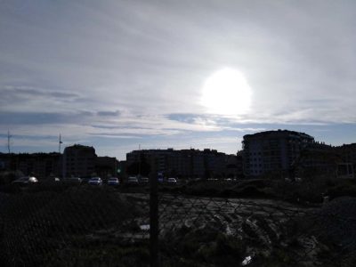 foto de altostratus translucidus sobre el oeste de pontevedra por bea caamaño para monografías de nubes altostratos