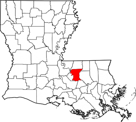 baton rouge en mapa de luisiana