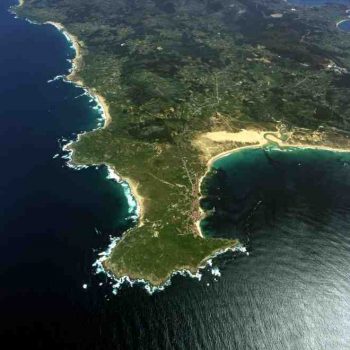 foto satélite cabo corrubedo dunas de corrubedo