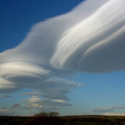 nube lenticularis para monografia de nubes