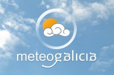 logo meteogalicia sol y nubes sobre cielo azul