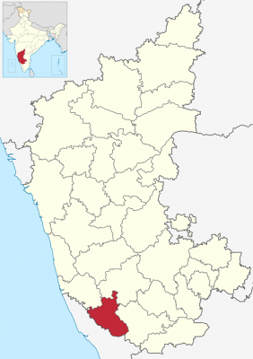 mapa de kodagu en provincia de karnataka, india-min